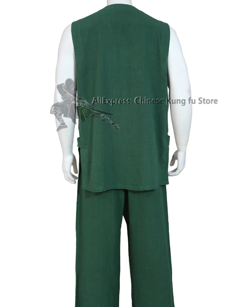 Новое поступление хлопковая летняя майка Shaolin костюм кунг фу униформа Wudang Tai chi