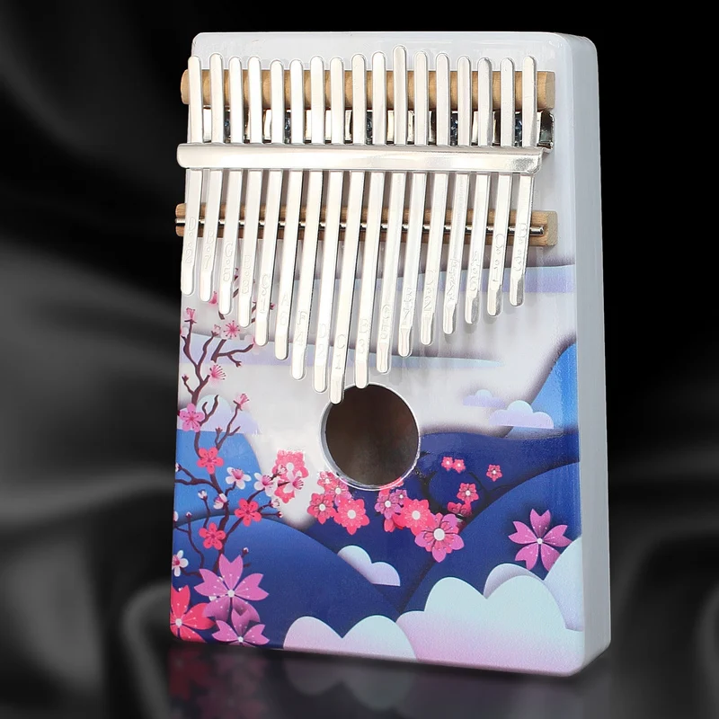 KERUS Kalimba 17 клавиш цветной деревянный портативный Пальчиковый пианино подарки для