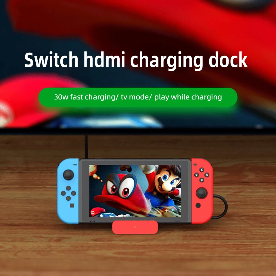 Док станция для Nintendo Switch Mini портативное зарядное устройство HD ТВ адаптер Hdmi док