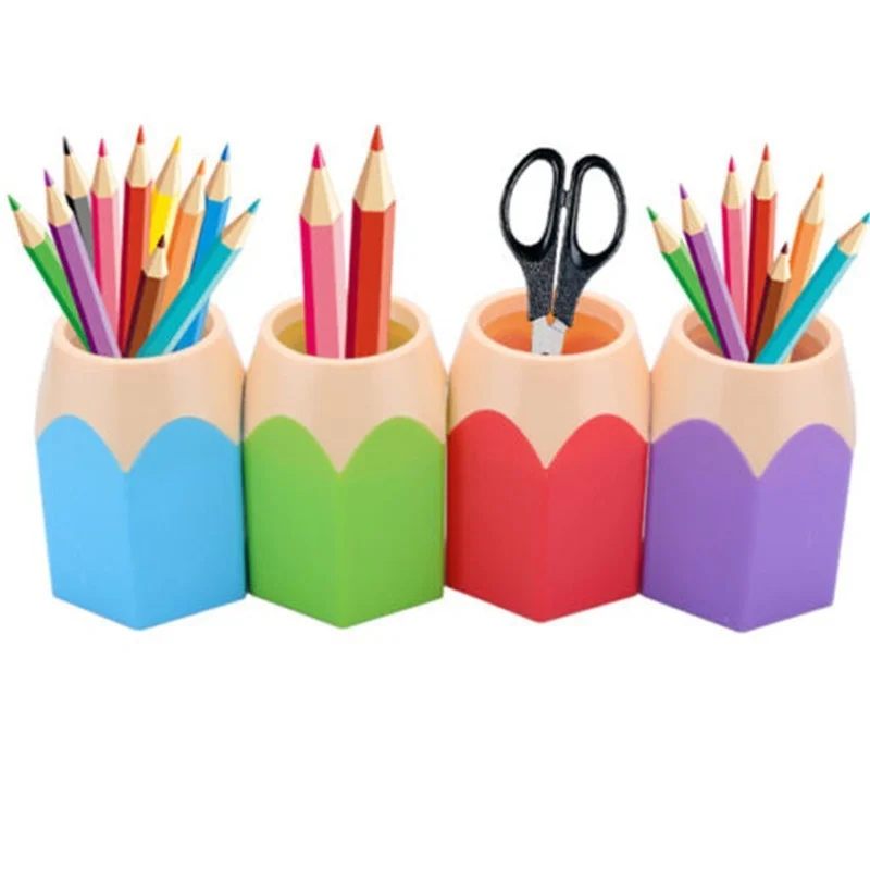 Популярные творческие ваза для ручек карандаш горшок подставка косметических