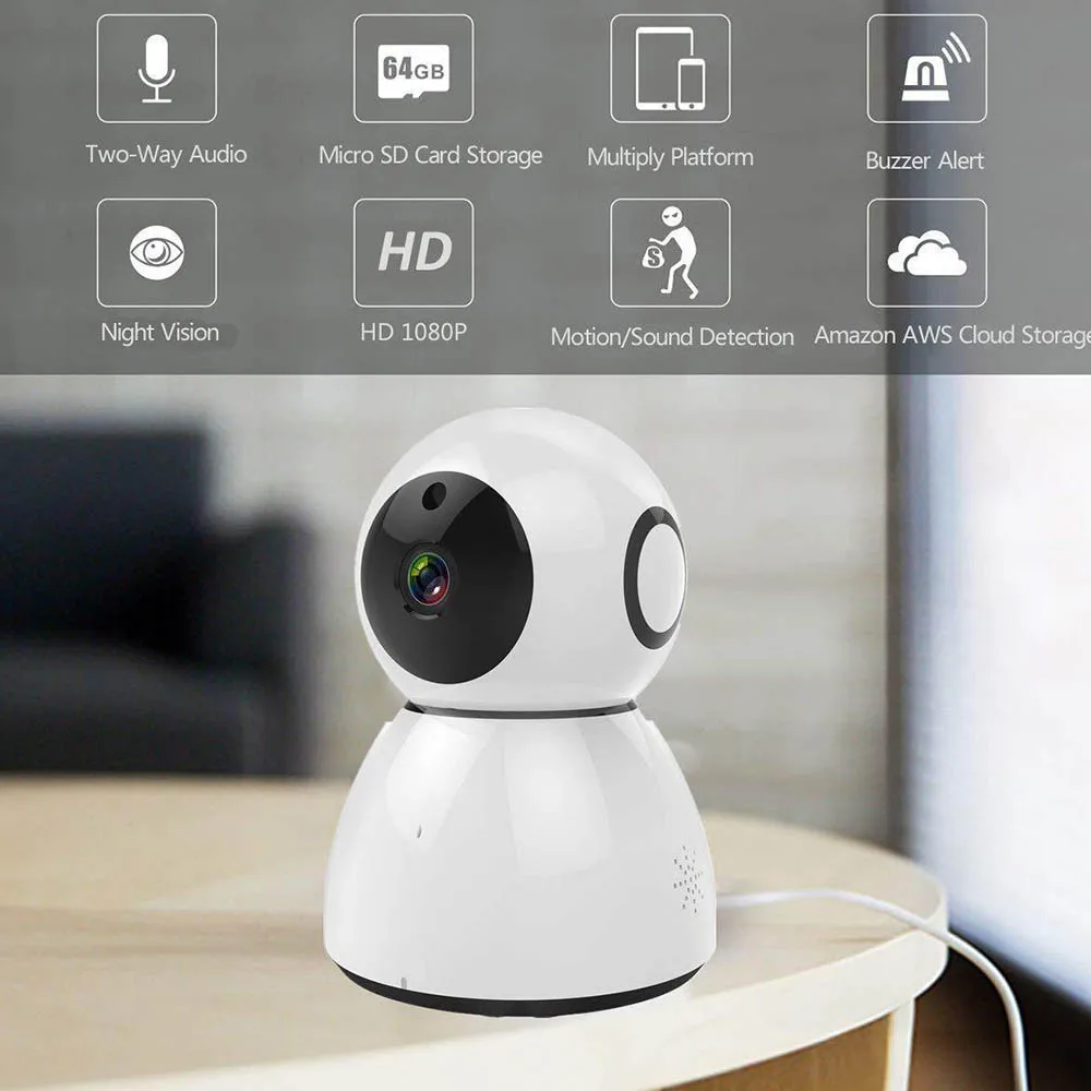 

Q9 1080P IP Camera Wireless Wifi Cam Indoor Home Security Surveillance CCTV Network Camera Night Vision P2P Remote View
