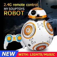 upgrade intelligent rc bb 8 robot 2 4g remote control action figure star wars bb8 ball droid robot model toys for children