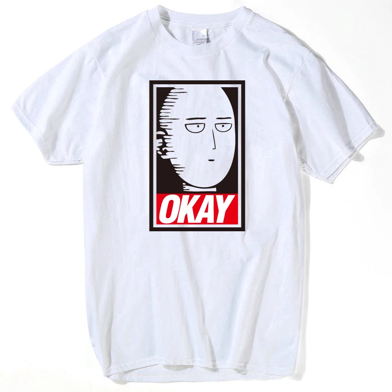 Saitama Oppai Футболка Мужская One Punch Man Hero Футболка мужские топы модные Мультяшные Короткие рукава женские летние топы