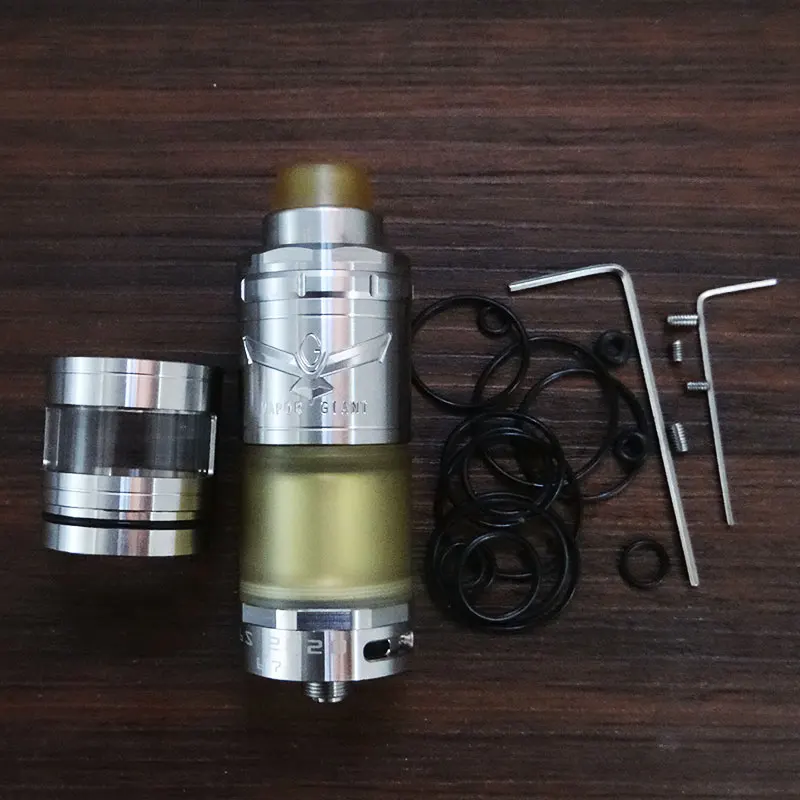 

Vapor Giant v6 S RTA 2021 atomizer tank 23mm diameter 5.5ML Capacity 316ss adjustable bottom airflow Single coil Atomizer vs v6m