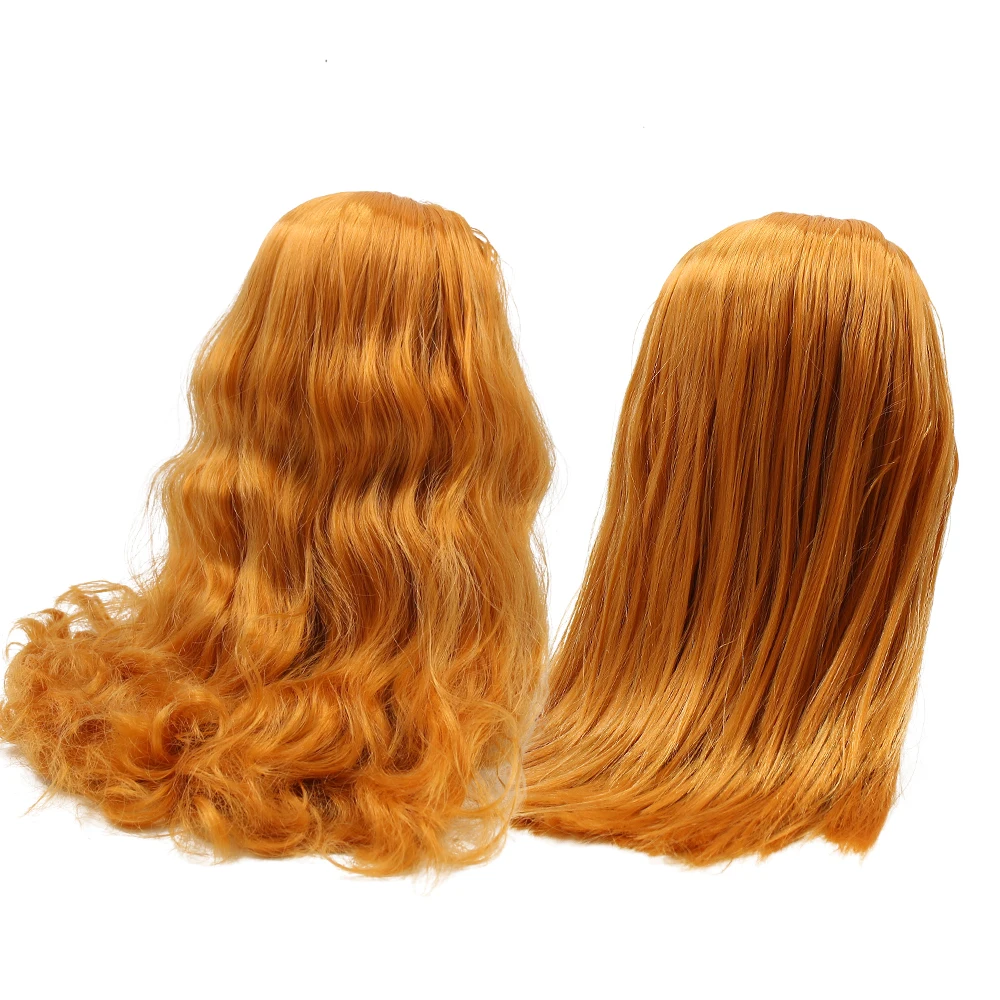 DBS blyth кукла icy RBL парики для головы оранжевые волосы прямые короткие DIY Аниме парик