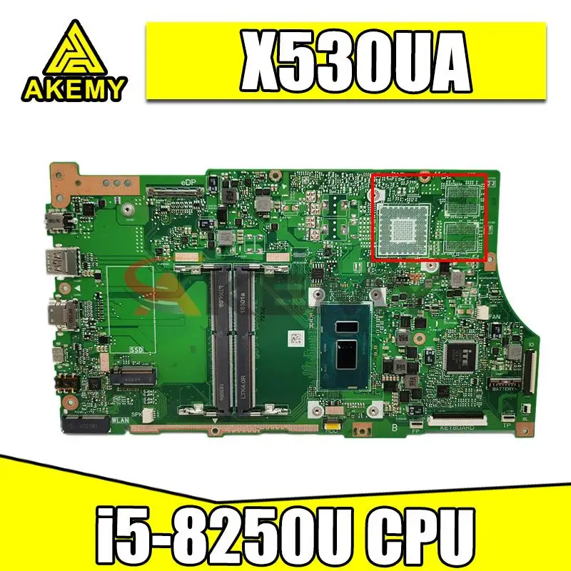 

Материнская плата X530UA для ноутбуков asus vivobook s15 X530U S530U S530UA A530U F530U K530U x530ua x530uf x530un i5-8250U CPU
