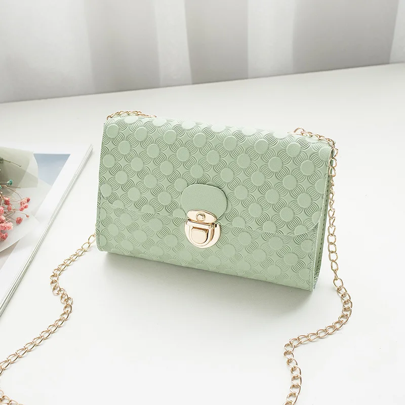 

New Women's Fashion Embossed Small Square Handbag Shoulder Bags Crossbody Bags for Girls Messenger Bags for Female bolso mujer