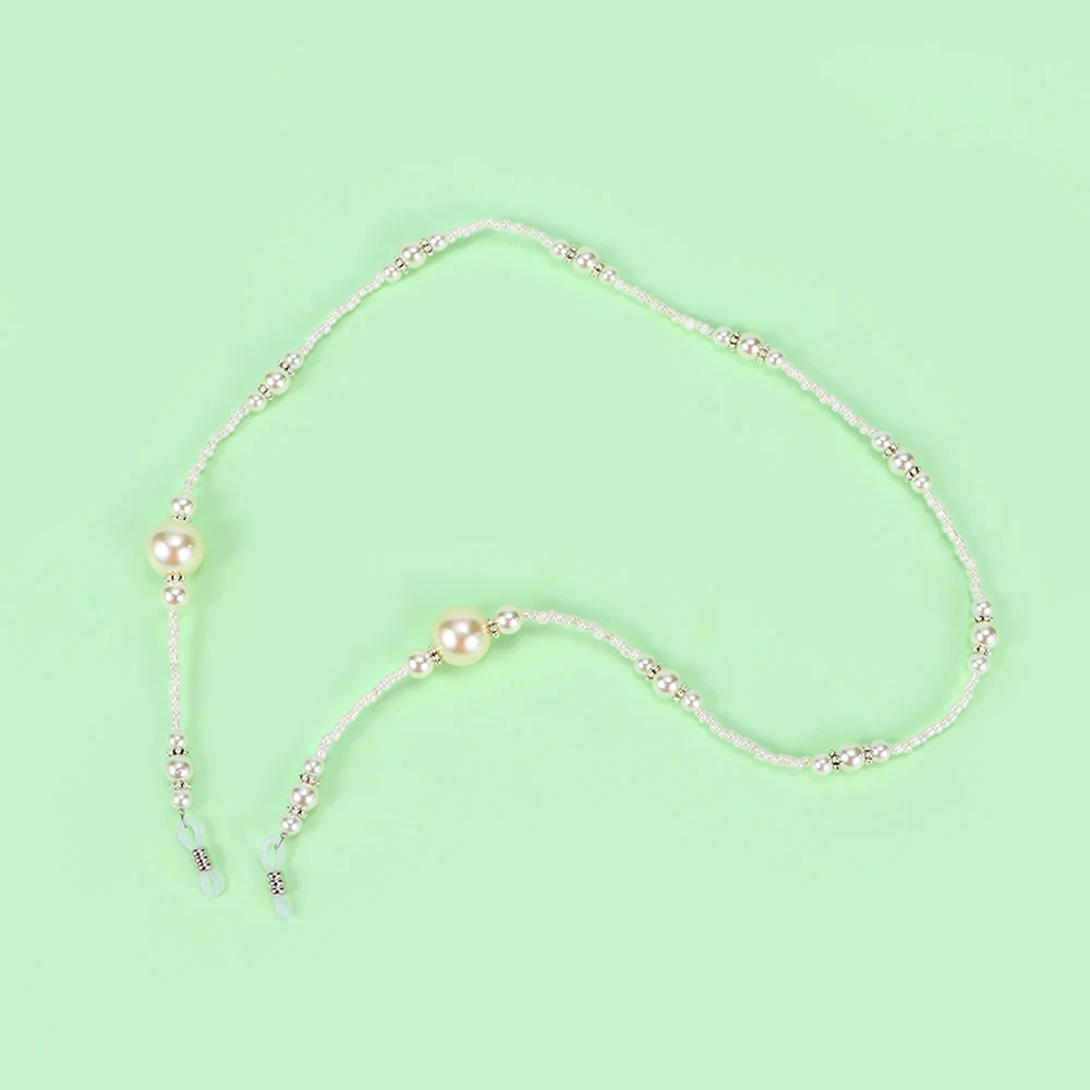 1 шт. мода имитация жемчуга ожерелье солнцезащитный ремешок String очки для чтения