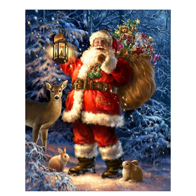 

Алмазная живопись «сделай сам», полный круг, украшение для дома, искусство, аксессуары для подарков, популярный Санты CNIM