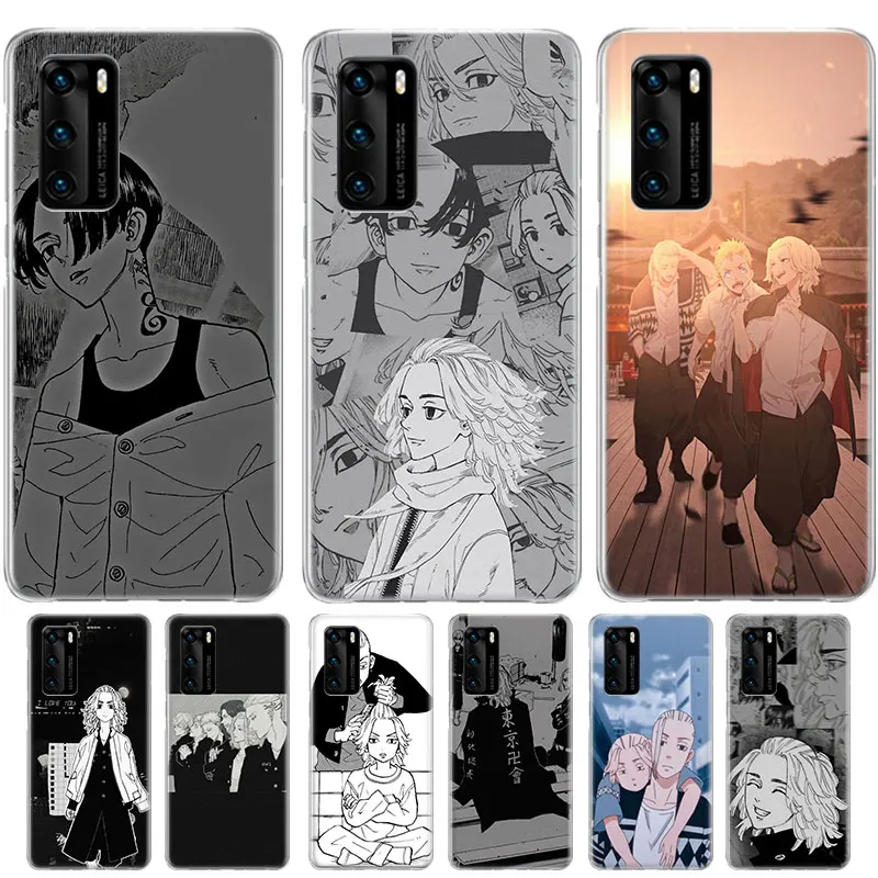 

Anime Tokyo Avengers Case For Huawei P50 P40 Lite P30 P20 Pro P10 P9 P8 Silicone Soft TPU Transparent Cover Back Shell Coque