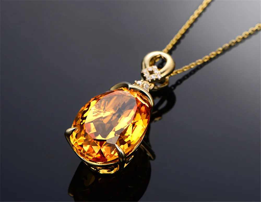 В винтажном стиле с изображением желтой украшением в виде кристаллов цитрин