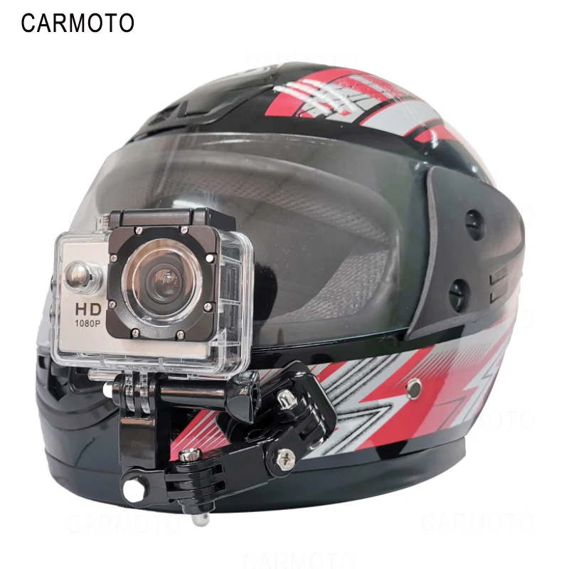 Регулируемый мотоциклетный шлем подбородок крепление для GoPro держатель камеры набор портативный strongнагрузка емкость легкий легко установить фиксированный