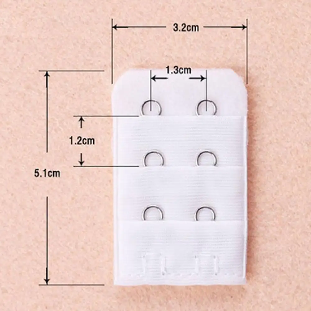 

80% Hot Sale 5Pcs Breathable Women 3 Rows 2 Hooks Bra Strap Extender Soft Back Band Extension