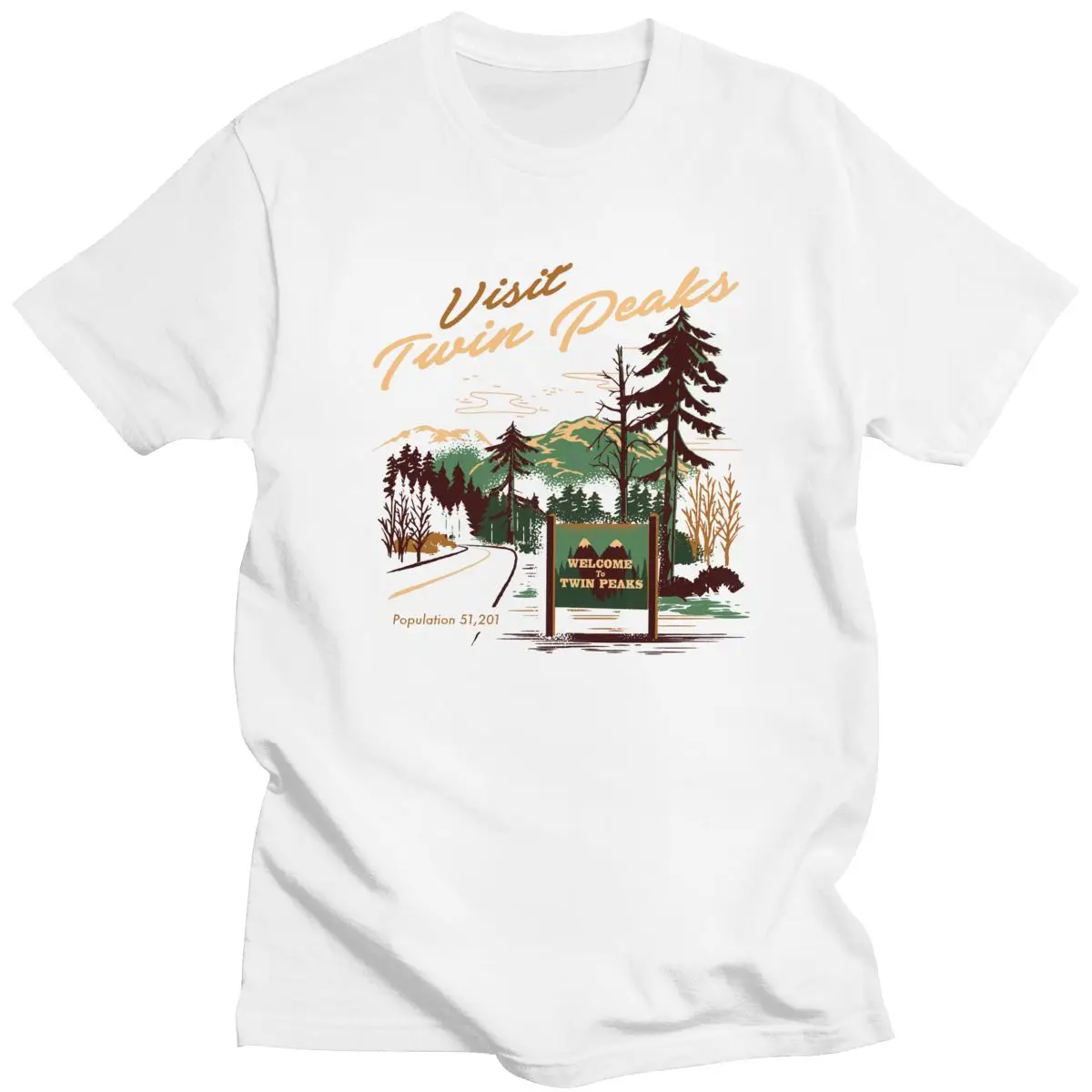 Футболка мужская хлопковая с коротким рукавом и надписью Добро пожаловать в Твин