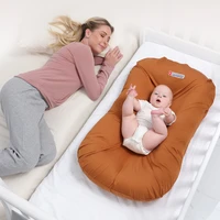 55x95cm organic cotton baby crib baby nest bed portable crib travel bed infant toddler cotton cradle for newborn baby bed