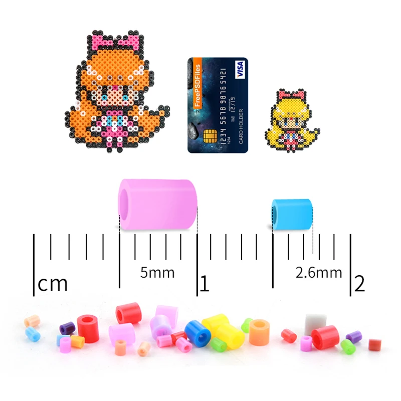 5 мм/2 6 мм Хама бусины 72 цвета Perler игрушка комплект 3D предохранитель коробка