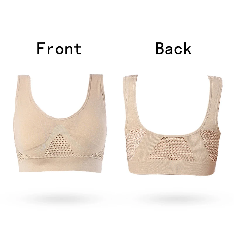 Large Size 6XL Sports Underwear Shockproof Elastic Fitness Bra Comfortable Breathable Seamless Anti-Slip Pure Color Brassiere | Женская