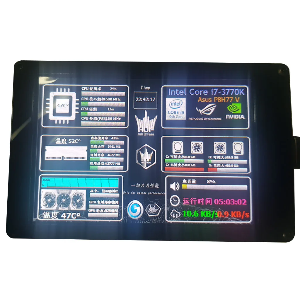 ЖК-дисплей USB2 AIDA64 экран дисплея корпуса 3 5 дюйма ЖК-монитор IPS дисплей USB Sub-Screen F/ PC