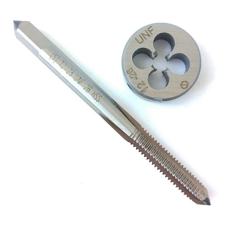 

12-28 UNF HSS Taper Right Hand Thread Tap And Round Thread Die Set