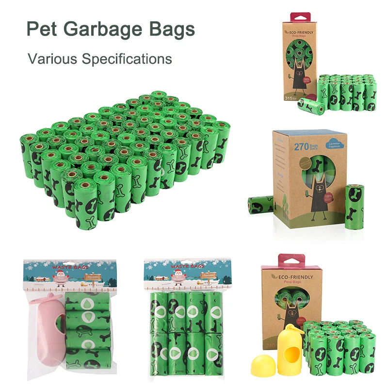 

18Rolls Pet Garbage Bags EPI Biodegradable Cat Dog Poop Waste Bag Dispenser Set Outdoor Portable Cleaning Poo Pick-Up Trash Tool