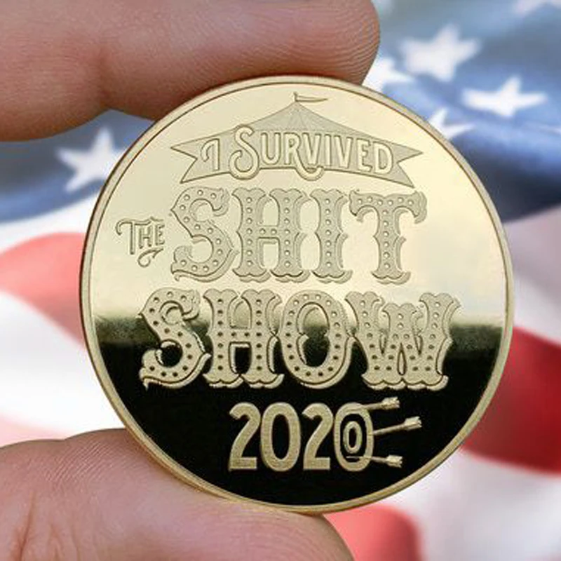 2020 пережила Забавный сувенир золотая монета коллекционная старая коллекция