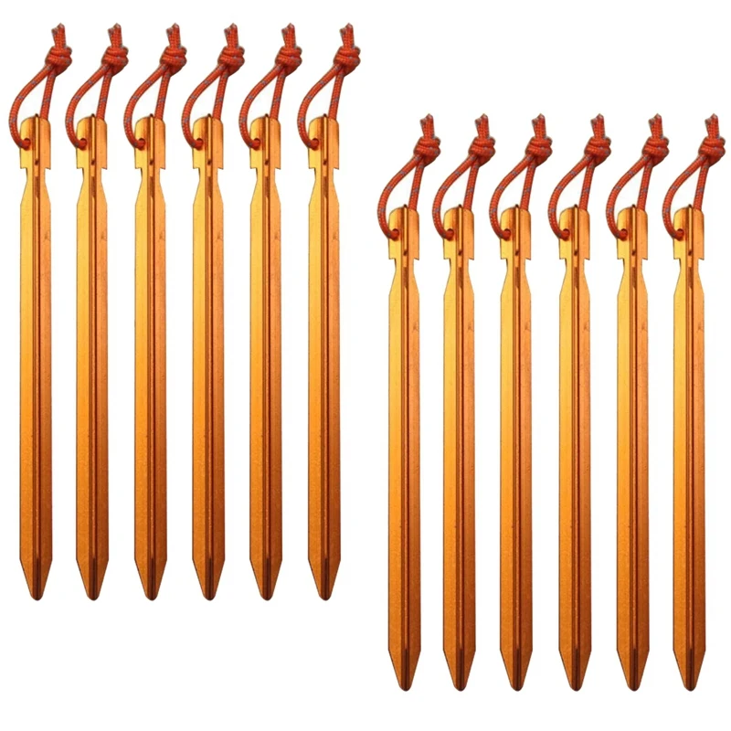 

12 Packs Outdoors Tent Stakes Pegs,Canopy Stakes Tent Pegs Beach Tent Stakes