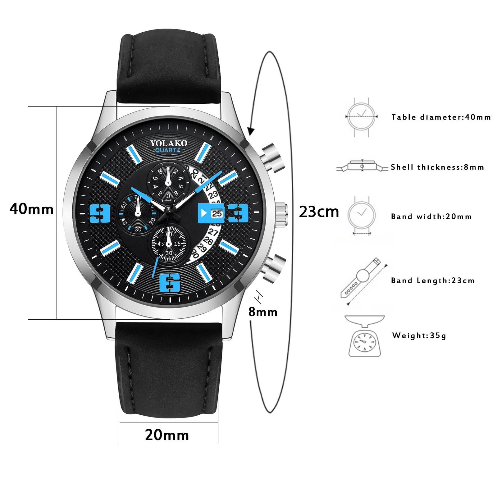 

montre homme Men's Casual Fashion Wristwatches Quartz Leather Strap Watch Analog Watch men 2021 Luxury clock relogio masculino