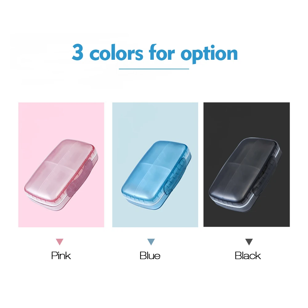 8 Grids Pill Case Medicine Tablet Dispenser Organizer Box Splitters Storage Container Moisture/Dust-Proof | Дом и сад