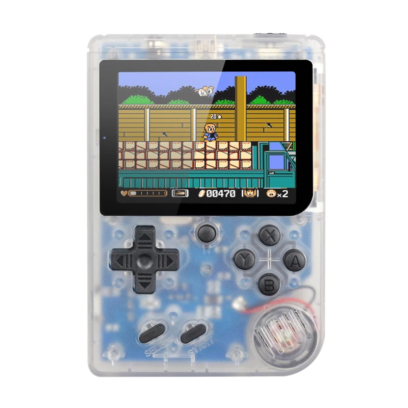 RS-6 Coolbaby Ретро портативная мини портативная игровая консоль 8 бит 3,0 дюймов цветной ЖК-дисплей детский игровой плеер встроенный 168 игр - Цвет: TP White