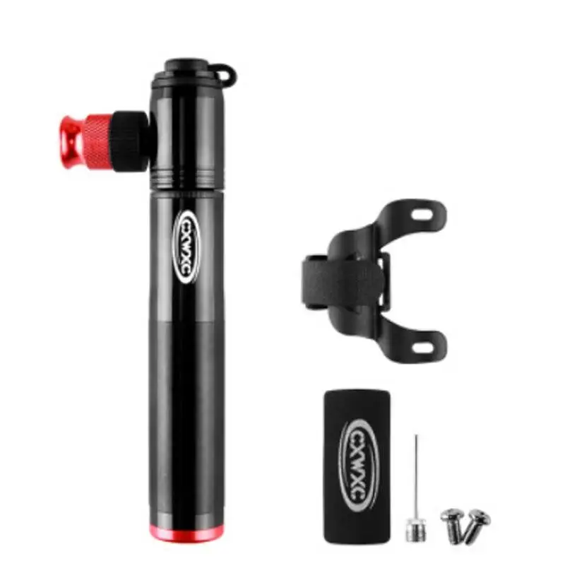 Велосипедный насос мини 160psi Schrader Presta клапан дорожный велосипед Co2 комбинированный портативный велосипедный ручной насос высокого качества - Цвет: Черный