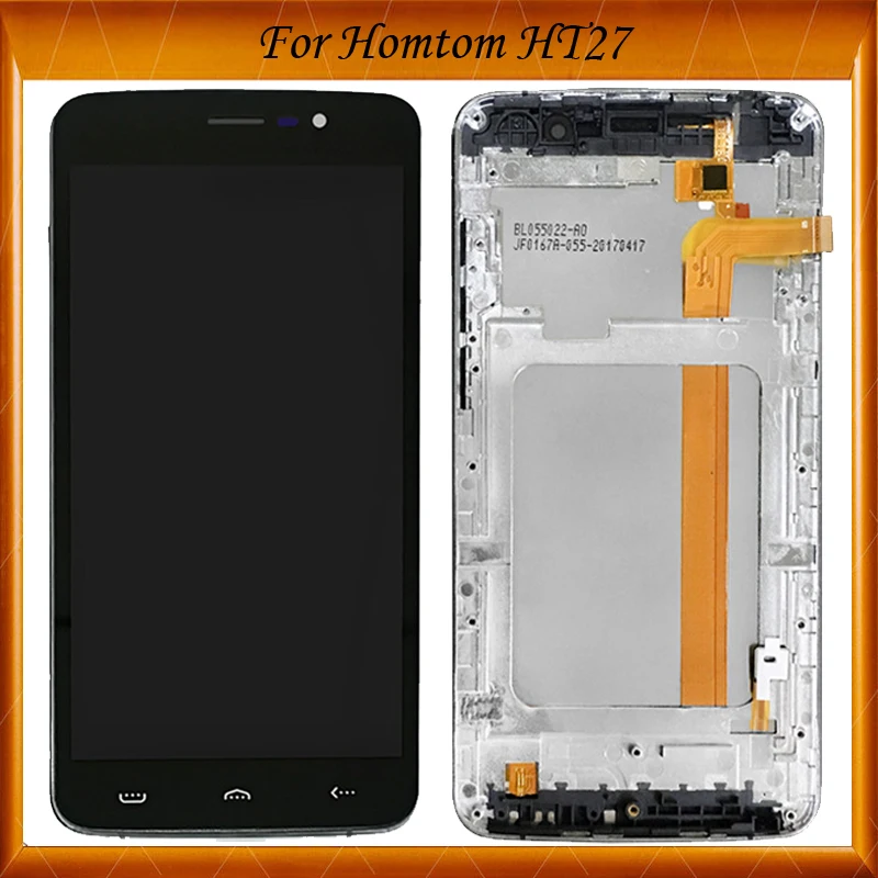 ЖК дисплей 5 дюйма для Homtom HT27 + дигитайзер сенсорного экрана в сборе с рамкой HomTom HT