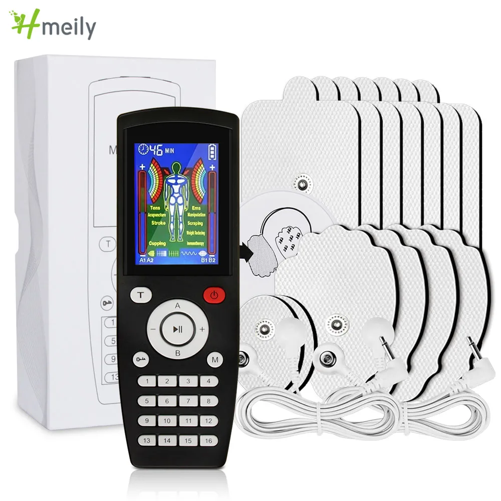 

Tens Massager 16 Modes Electric EMS Muscle Stimulator Physiotherapy Professional Digital Massage Machine For Body Exercise Relax