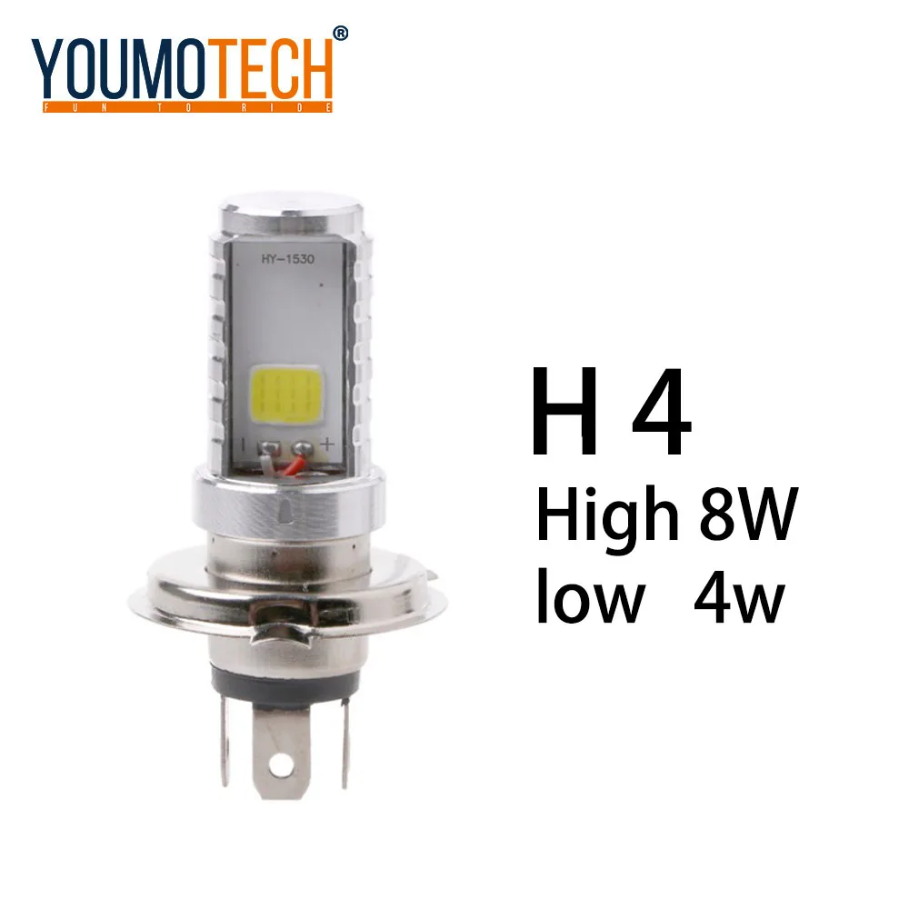 H4 H6 BA20D H7 Led P15D H6W светодиодные лампы для передних фар мотоцикла фары ближнего и