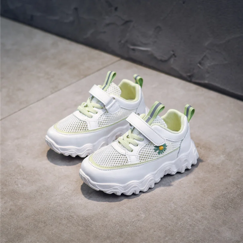 Детская обувь для девочек детские теннисные Спортивные кроссовки бега белые