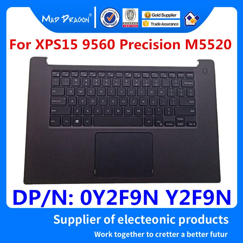 Подставка для ноутбука MAD DRAGON сенсорная панель в сборе Dell XPS 15 9560 M5520 0 86D7Y US keyboard GDT9F