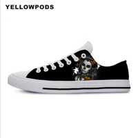 shoes woman white platform day of the dead sugar skull girl with rose tattoo coolwo casual feminino zapatos de mujer zapatillas