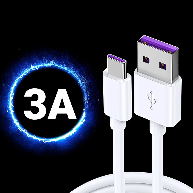 

Type C USB Charger Cable For Xiaomi Redmi Note 9 10 Pro Huawei Mate 40 P40 P30 Pro Type-c 3A Fast Charging Data Sync Cord Cables