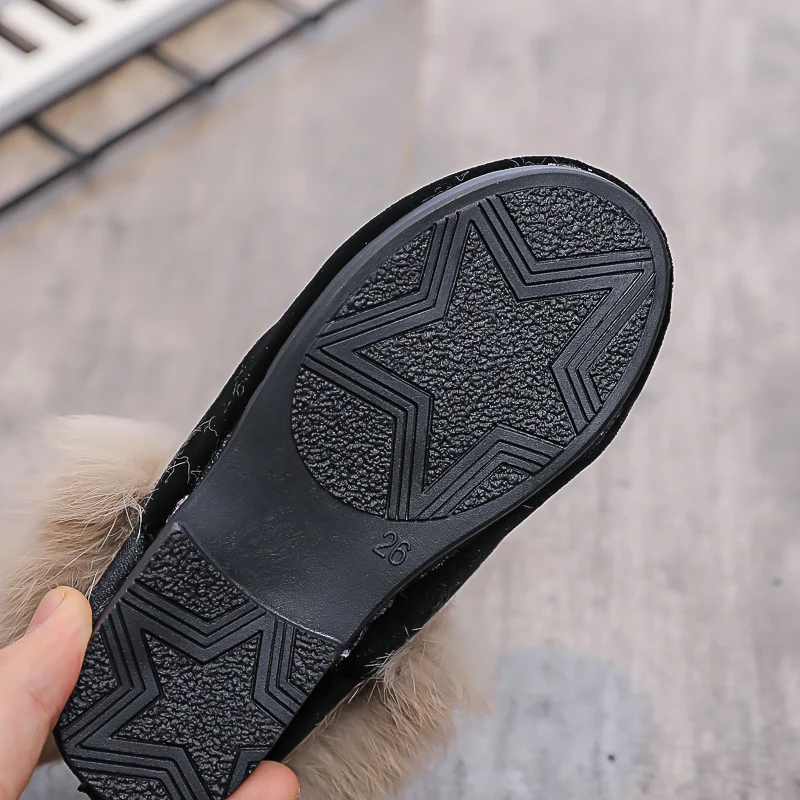 (Без пряжки) зимняя обувь с мехом новый дизайн зеленые черные бархатные теплые