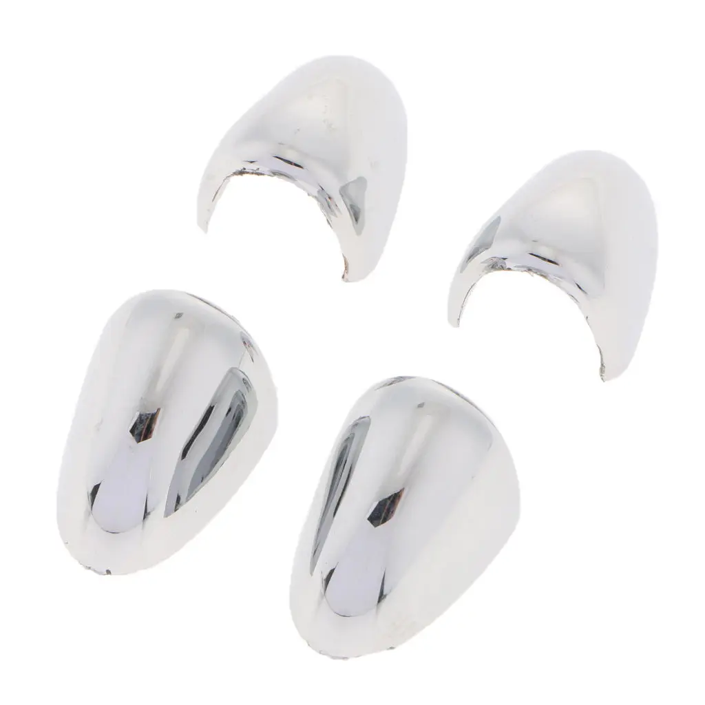 

4 Pieces Front Windshield Washer Wiper Spray Nozzle Cover Trim (Silver) High Quality guaranteed for Cruze