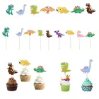 9 шт.компл. динозавр тема для торта с днем рождения вечерние сайту CakeToppers украшения Baby Shower дать подарки для детей расходные материалы