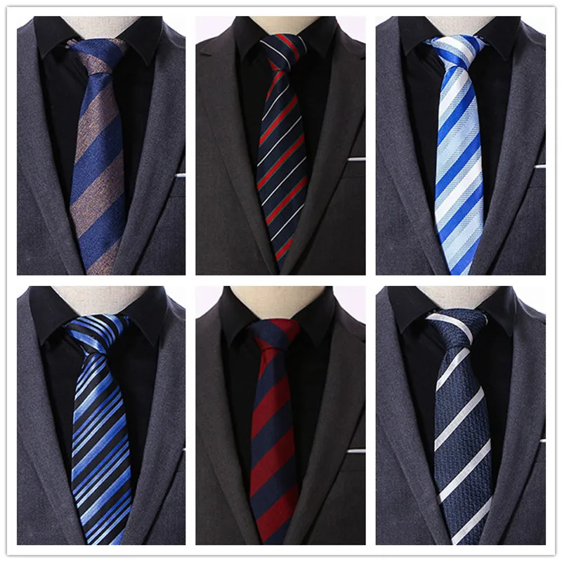 luxury men's Ties 8CM Width Necktie Striped men cravate silk Skinny polyester Formal tie Business Wedding party OJ08-PT67-99 |