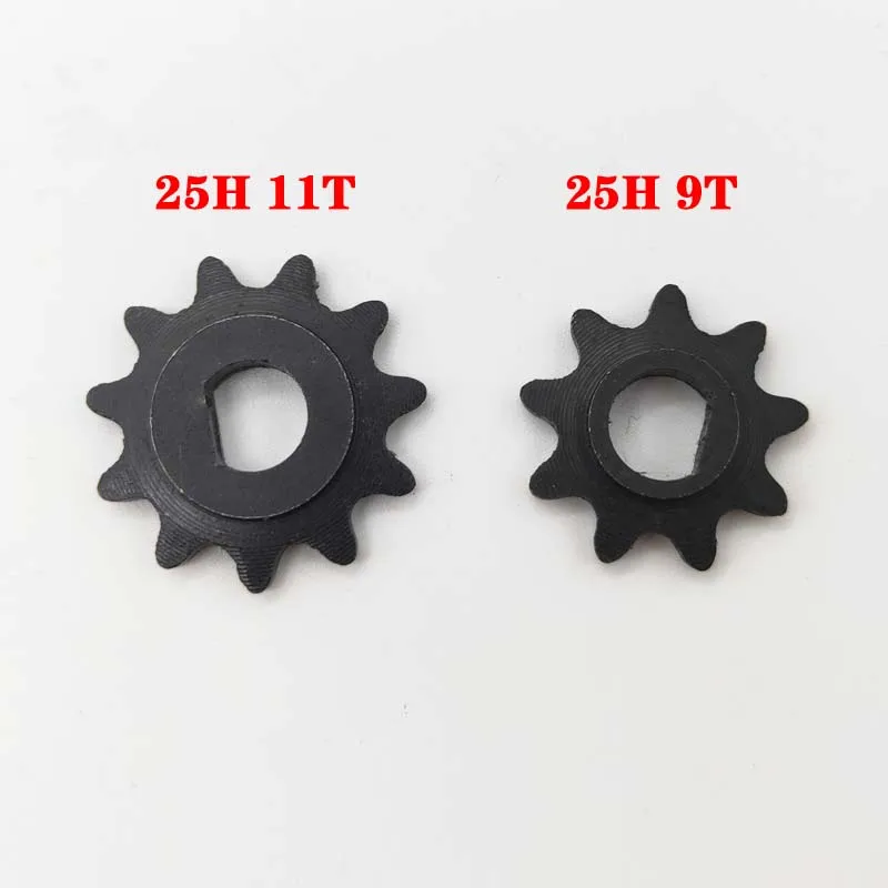 25H 9T/11T Electric Scooter Sprocket Gear D Type Mounting Hole Diameter 8mm Pinion for Chain Drive Razor E-bike motor MY1016 | Спорт и