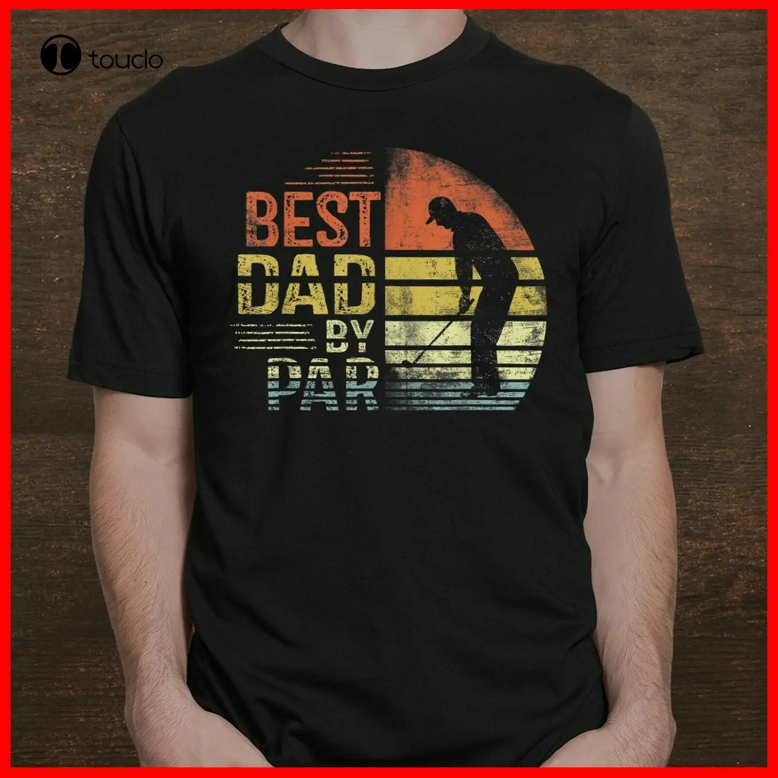 

Best Dad By Par Daddy Fathers Day Golf Lover Golfer T-Shirt S-3Xl