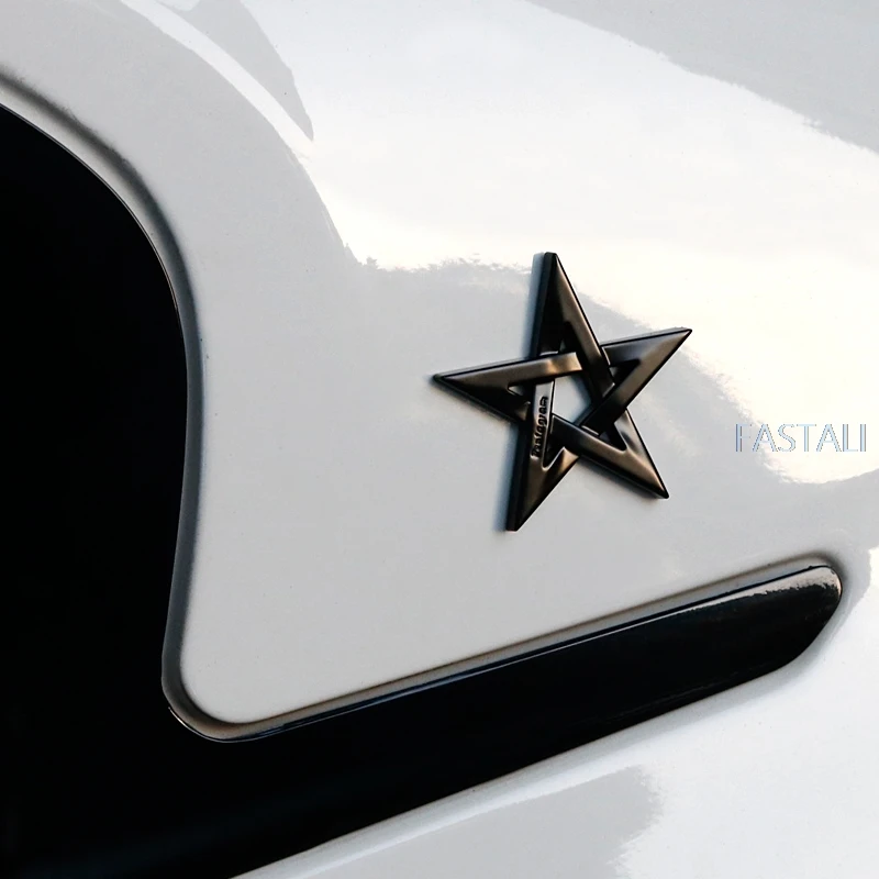 Персональные металлические наклейки на автомобиль с пятиконечной звездой тело