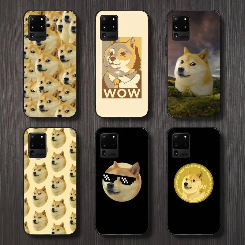 

Dogecoin Doge cute cartoon animal Phone Case For Samsung galaxy A S note 10 7 8 9 20 30 31 40 50 51 70 71 21 s ultra plus