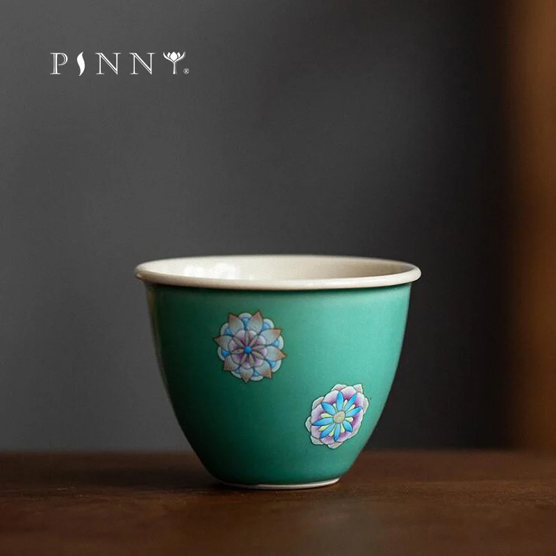 Cups Pigmented Kung Fu Tea Cups Heat Resistant Drinkware China Porcelain