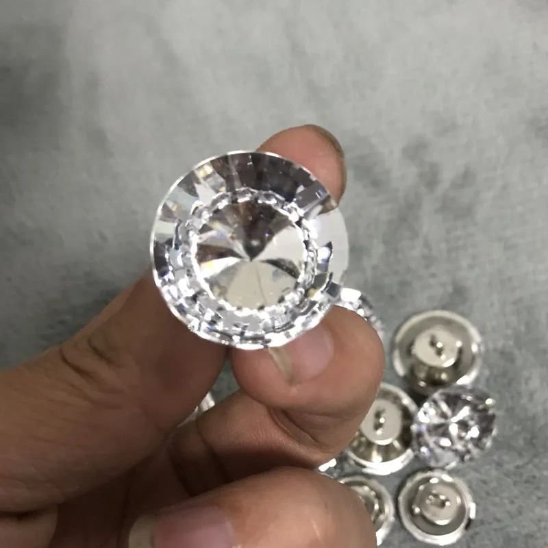 Прозрачная акриловая пуговица 100 шт./лот 18/20 мм хрустальные пуговицы для одежды