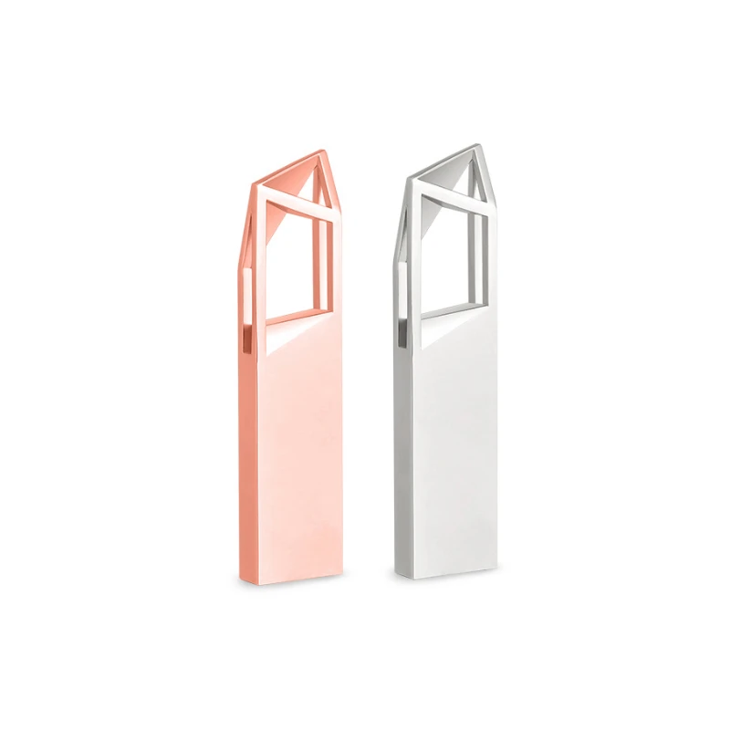 

New Rose Gold USB Flash Drive 2.0 4gb 8gb 16gb 32gb memory stick 128gb photography engrave gift pendrive(over 10pcs free logo)