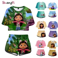 gabbys dollhouse outfit summer kids clothes set girls boys baby anime cosplay costume sweatshirt pajamas birthday party clothing