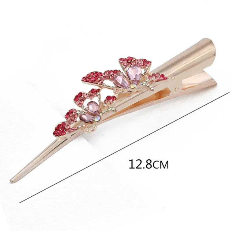 Заколки для волос с кристаллами в виде летающих бабочек заколки головной убор